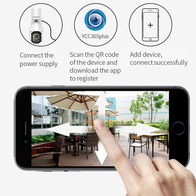 QX41 1080P 2.0MP Dual Lens IP66 Waterproof Panoramic PTZ WIFI Camera, Support Day and Night Full Color & Two-way Voice Intercom & Smart Alarm & Video Playback & 128GB TF Card, AU Plug, QX41 QX41 1080P 2.0MP Dual Lens IP66 Waterproof Panoramic PTZ WIFI Camera, Support Day and Night Full Color & Two-way Voice Intercom & Smart Alarm & Video Playback & 128GB TF Card, AU Plug, QX41